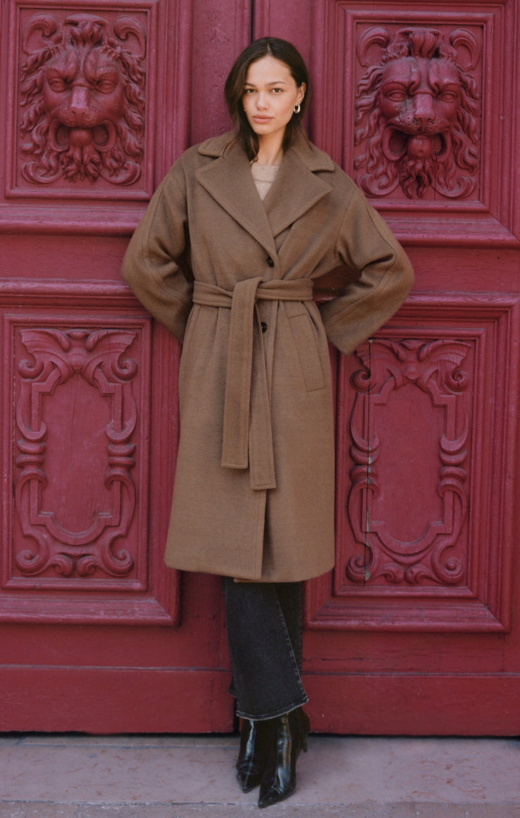 Coats Nola Belted Coat Smoked Pewter