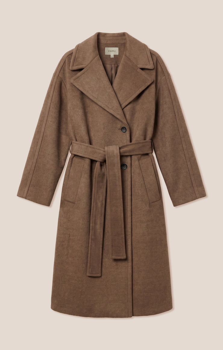 Coats Nola Belted Coat Smoked Pewter