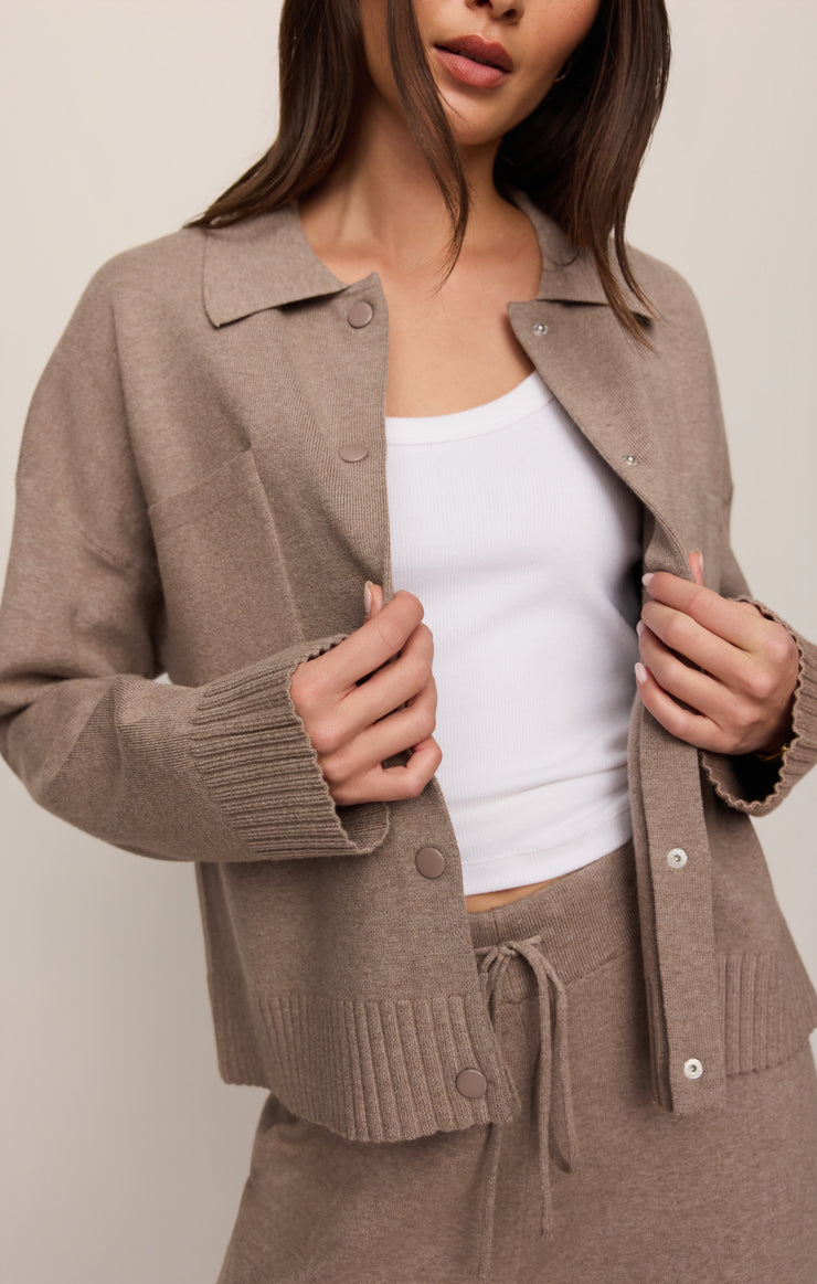 Jackets Slowdown Sweater Jacket Heather Ash