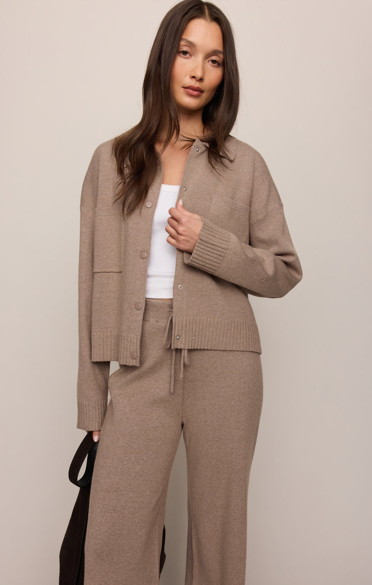 Jackets Slowdown Sweater Jacket Heather Ash