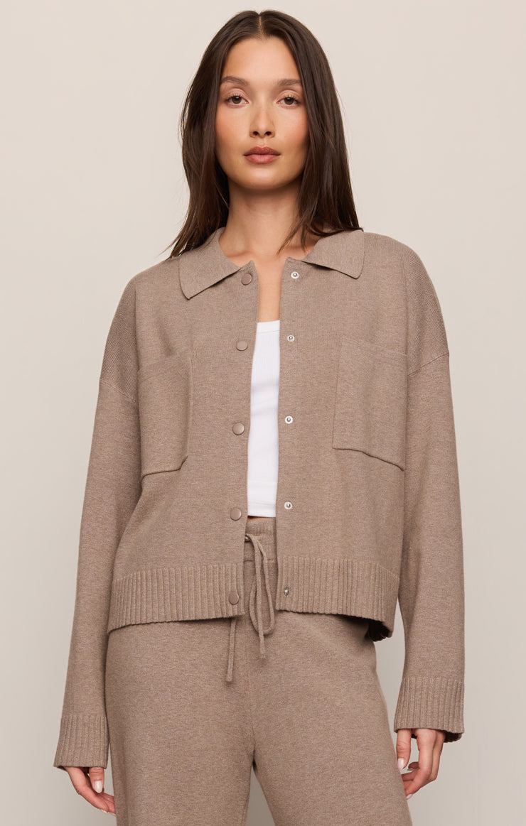Jackets Slowdown Sweater Jacket Heather Ash