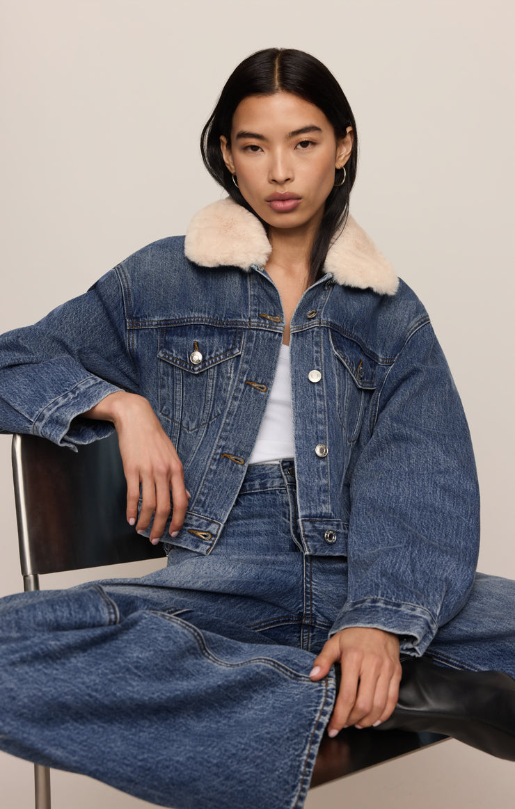 Jackets Daily Sherpa Denim Jacket Hush