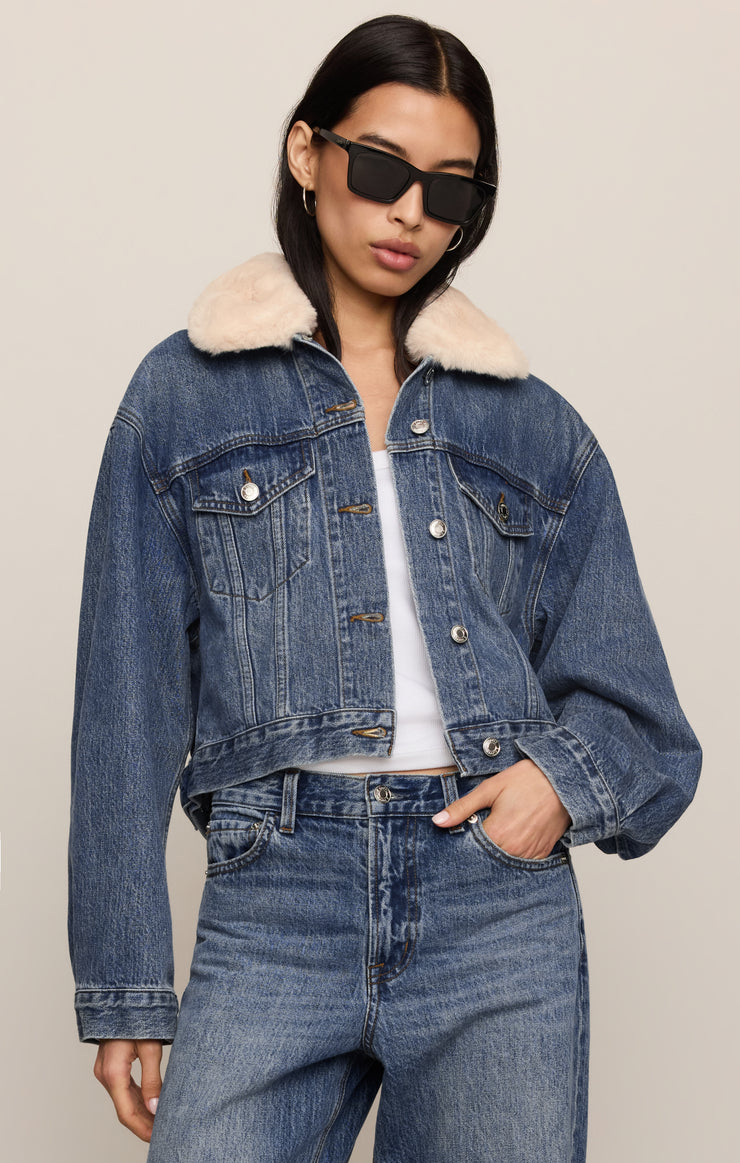 Jackets Daily Sherpa Denim Jacket Hush