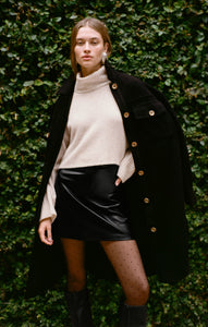 SkirtsCiera Faux Leather Skirt Black