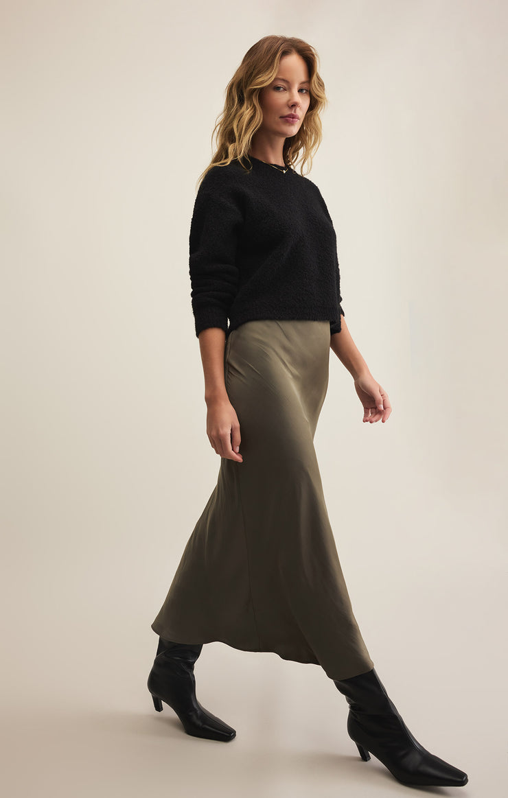 Skirts Europa Luxe Sheen Midi Skirt Europa Luxe Sheen Midi Skirt