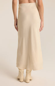 SkirtsEuropa Luxe Sheen Midi Skirt Sea Salt