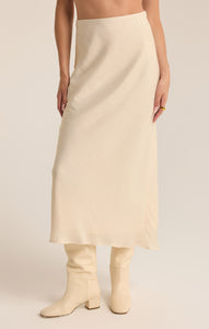 SkirtsEuropa Luxe Sheen Midi Skirt Sea Salt