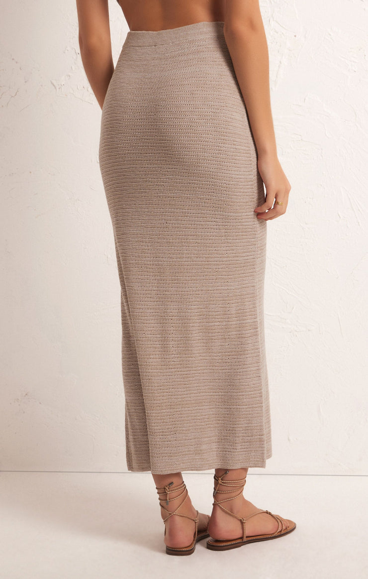 Skirts Mykonos Midi Skirt Oatmeal Heather