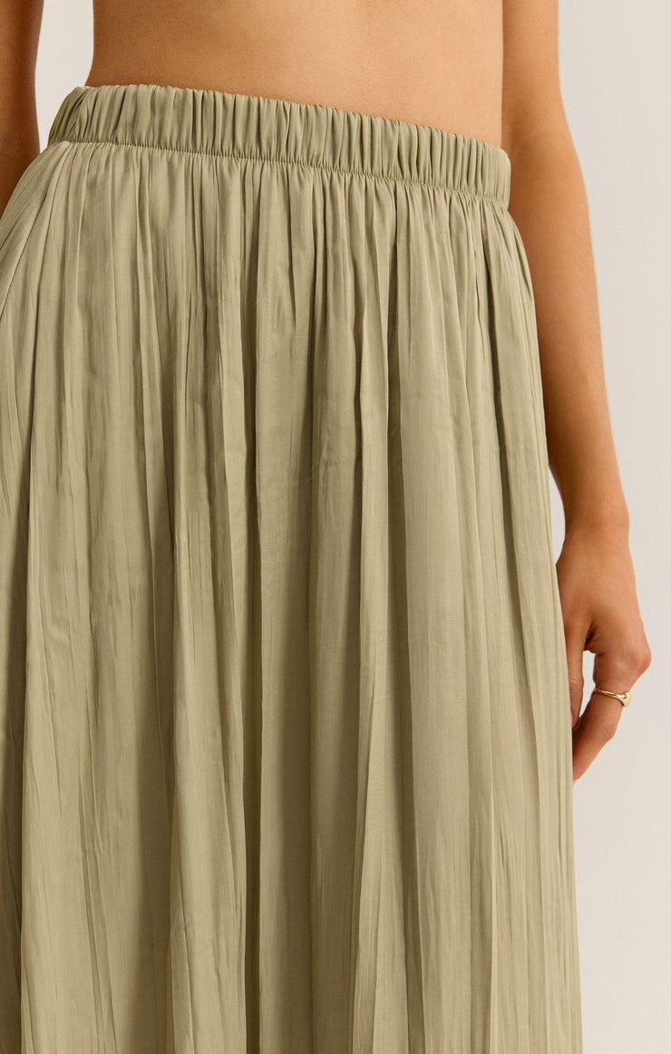 Skirts Kahleese Luxe Sheen Midi Skirt Meadow