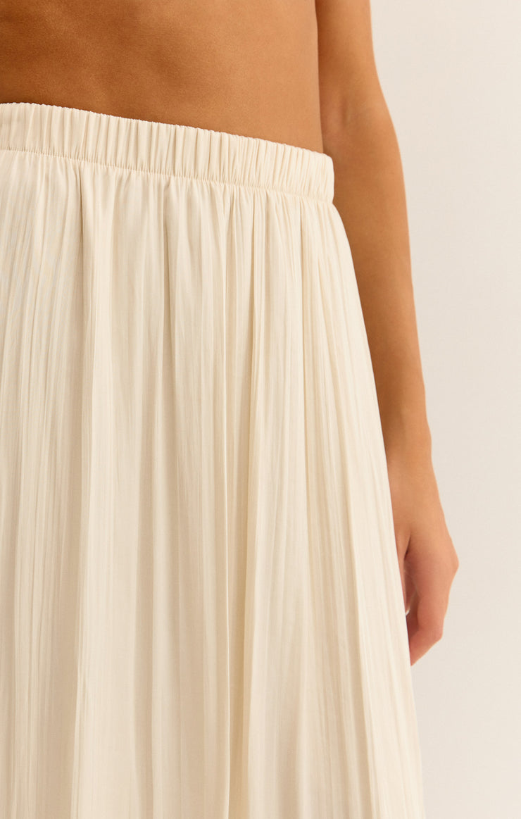 Skirts Kahleese Luxe Sheen Midi Skirt Sandstone