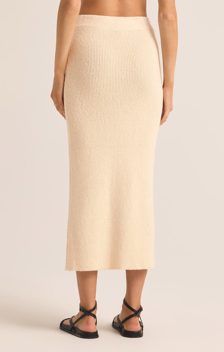 Skirts Avni Sweater Midi Skirt Oat Milk