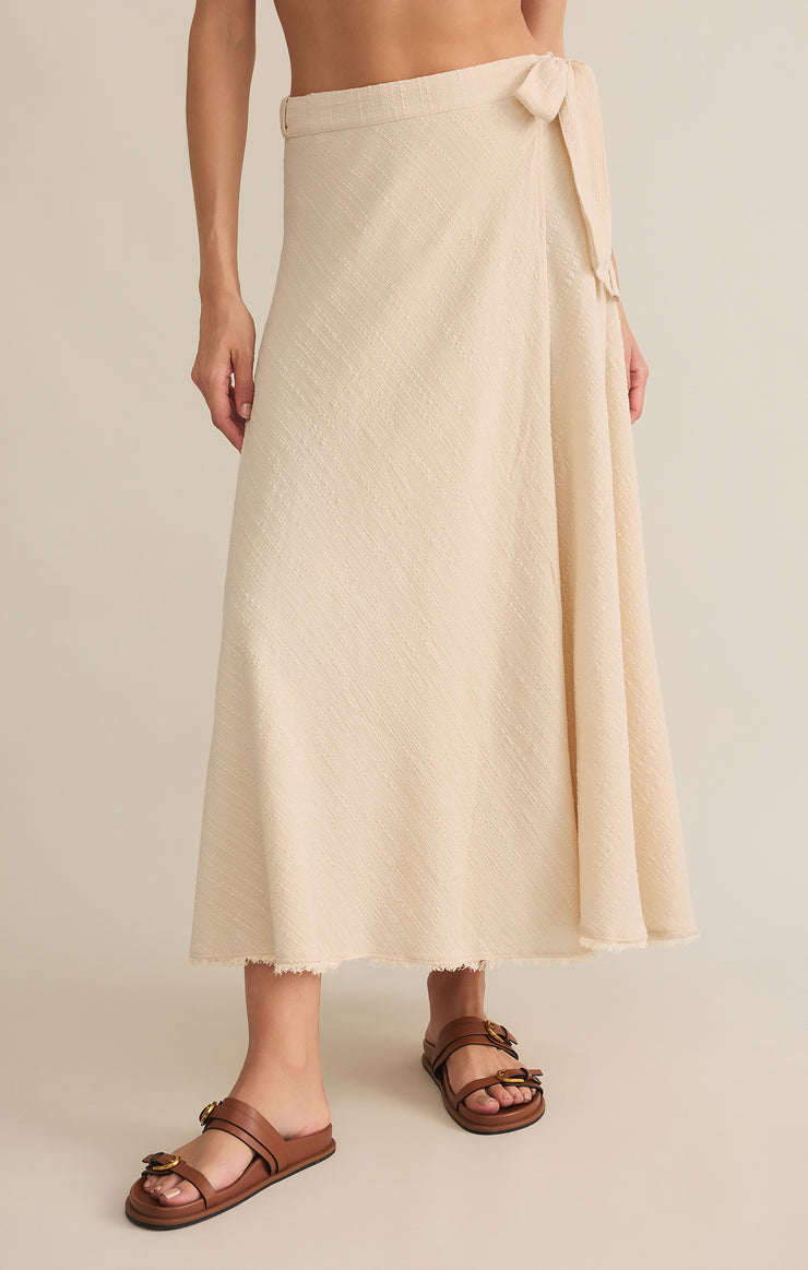 Skirts Salerno Wrap Midi Skirt Sandshell