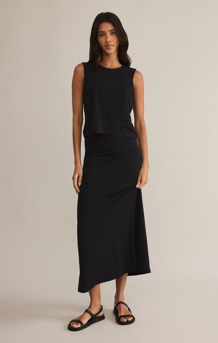 Skirts Delavine Textured Midi Skirt Black