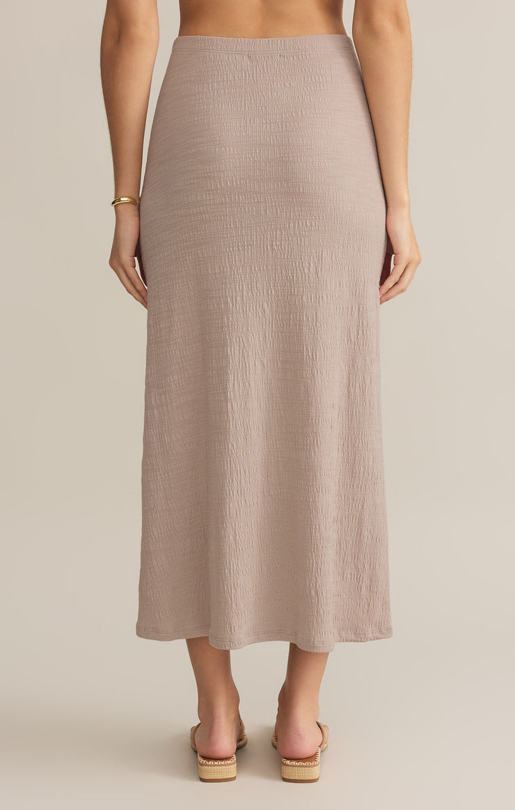 Skirts Delavine Textured Midi Skirt Parchment