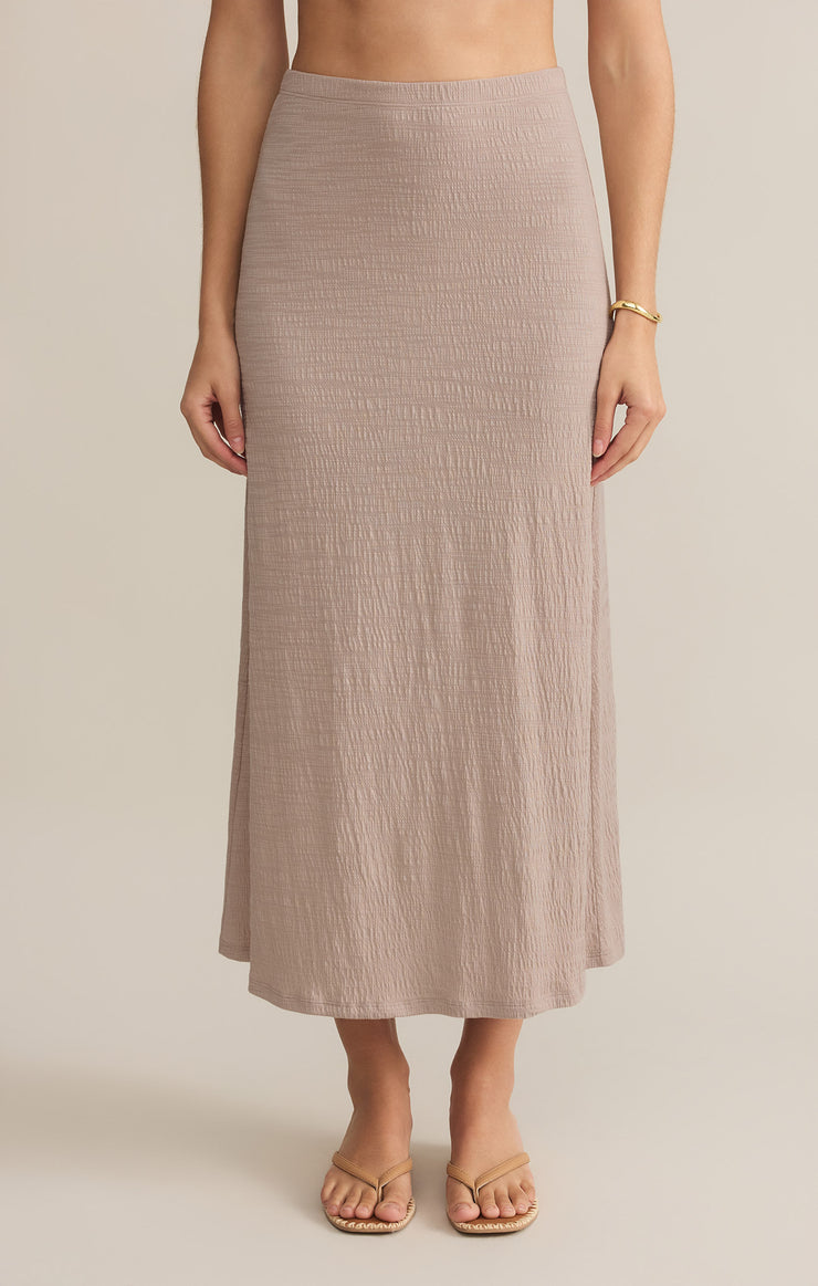 Skirts Delavine Textured Midi Skirt Parchment