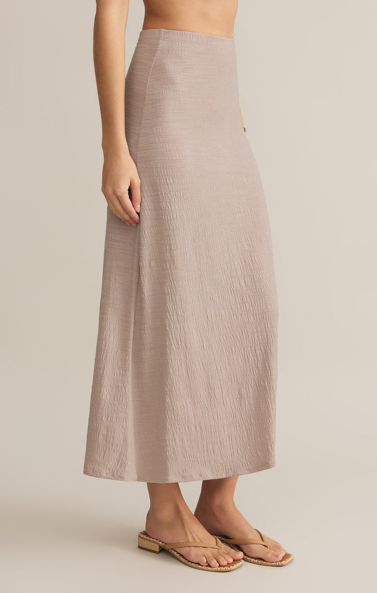 Skirts Delavine Textured Midi Skirt Parchment