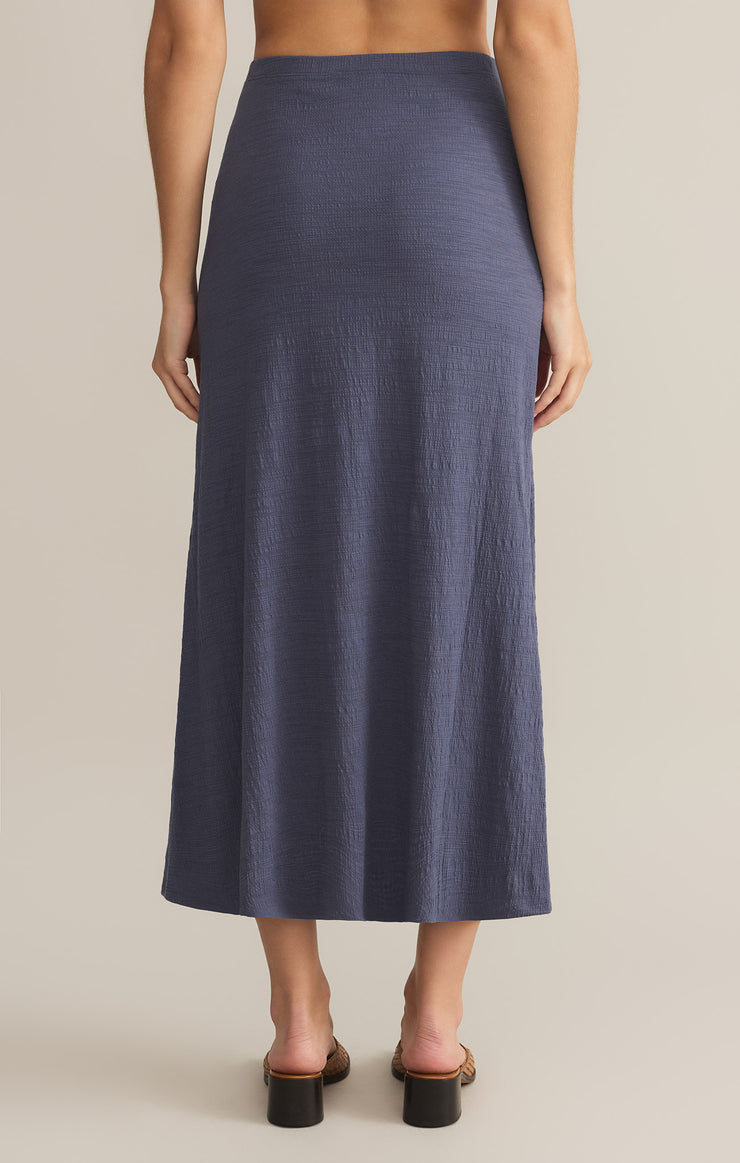 Skirts Delavine Textured Midi Skirt Worn Blue