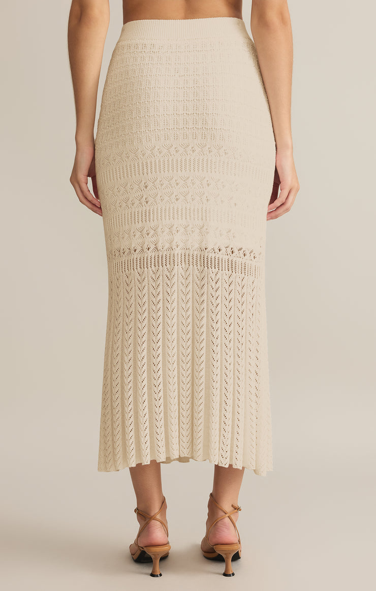 Skirts Soria Crochet Midi Skirt Sea Salt