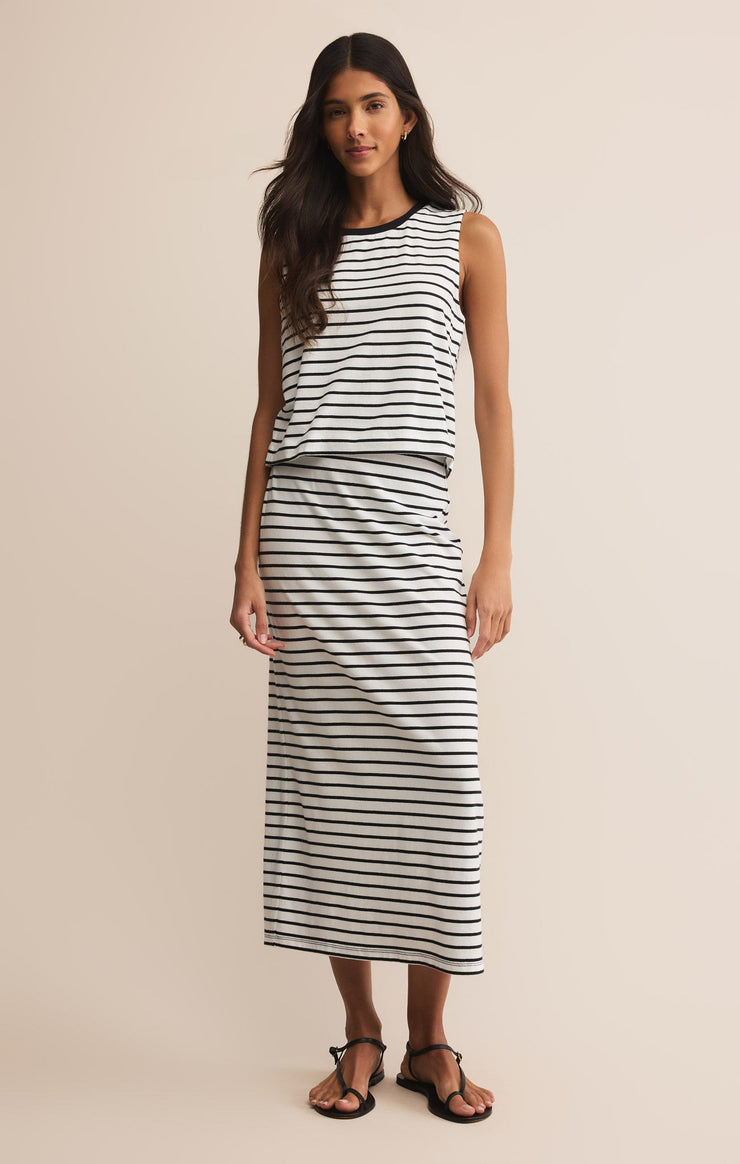 Skirts Gail Stripe Midi Skirt Gail Stripe Midi Skirt