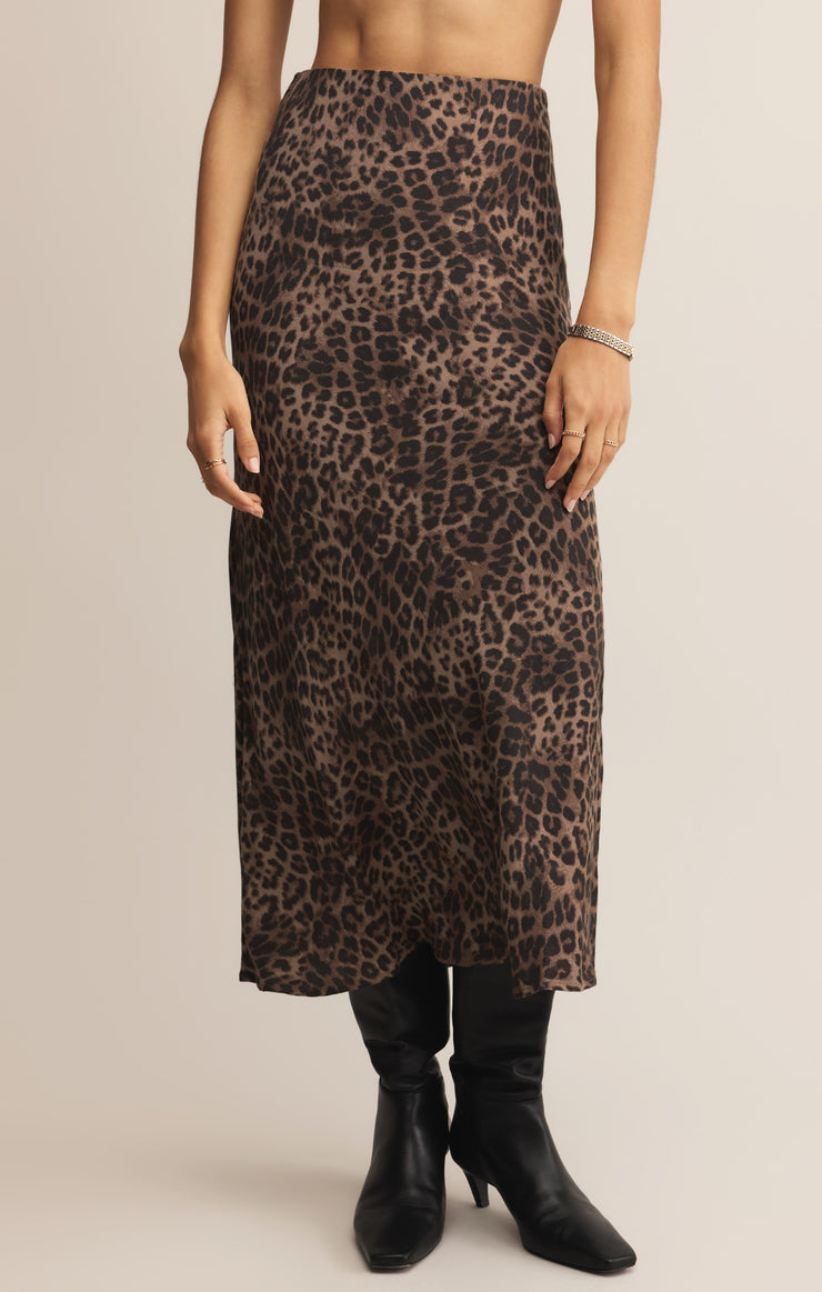 Skirts Izabel Leopard Skirt Desert Tan