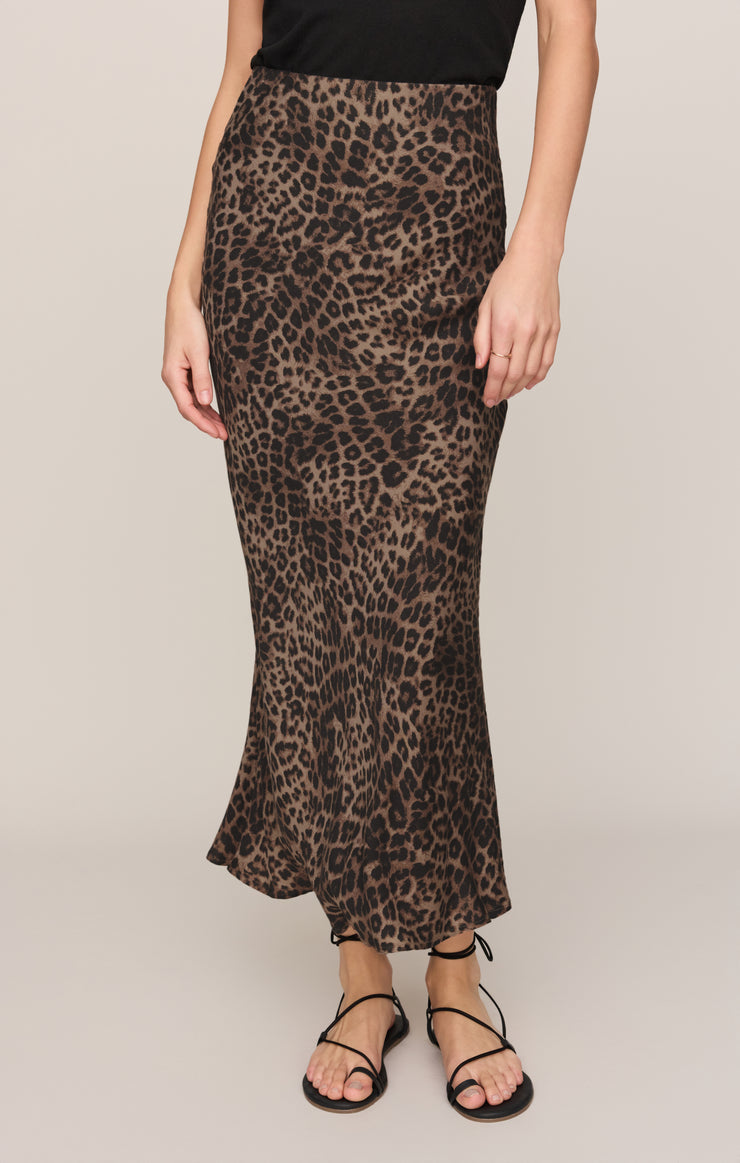 Skirts Izabel Leopard Skirt Desert Tan