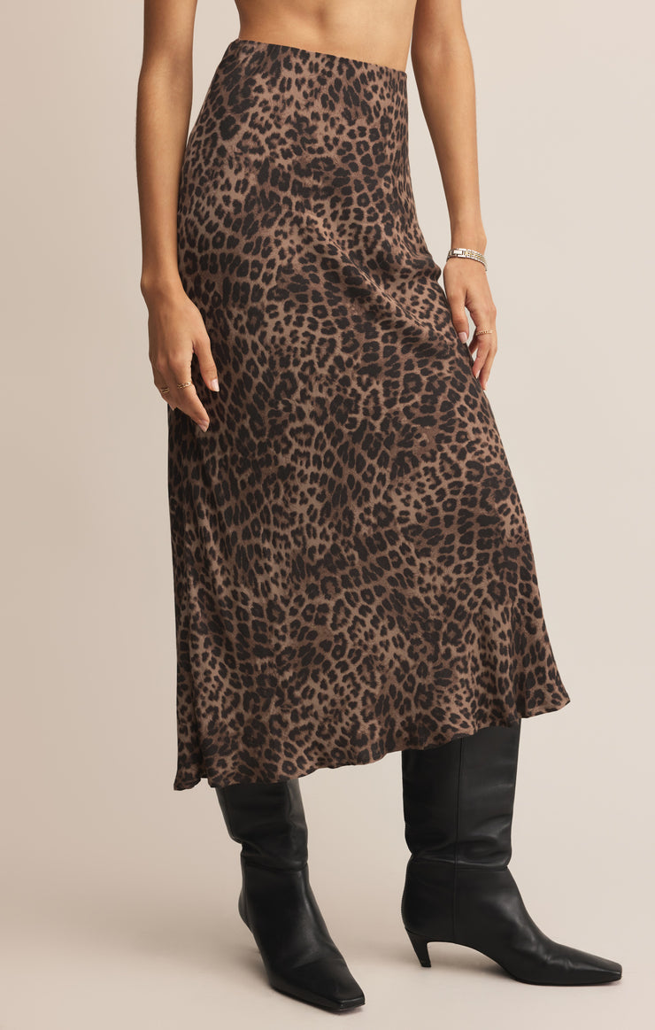 Skirts Izabel Leopard Skirt Desert Tan