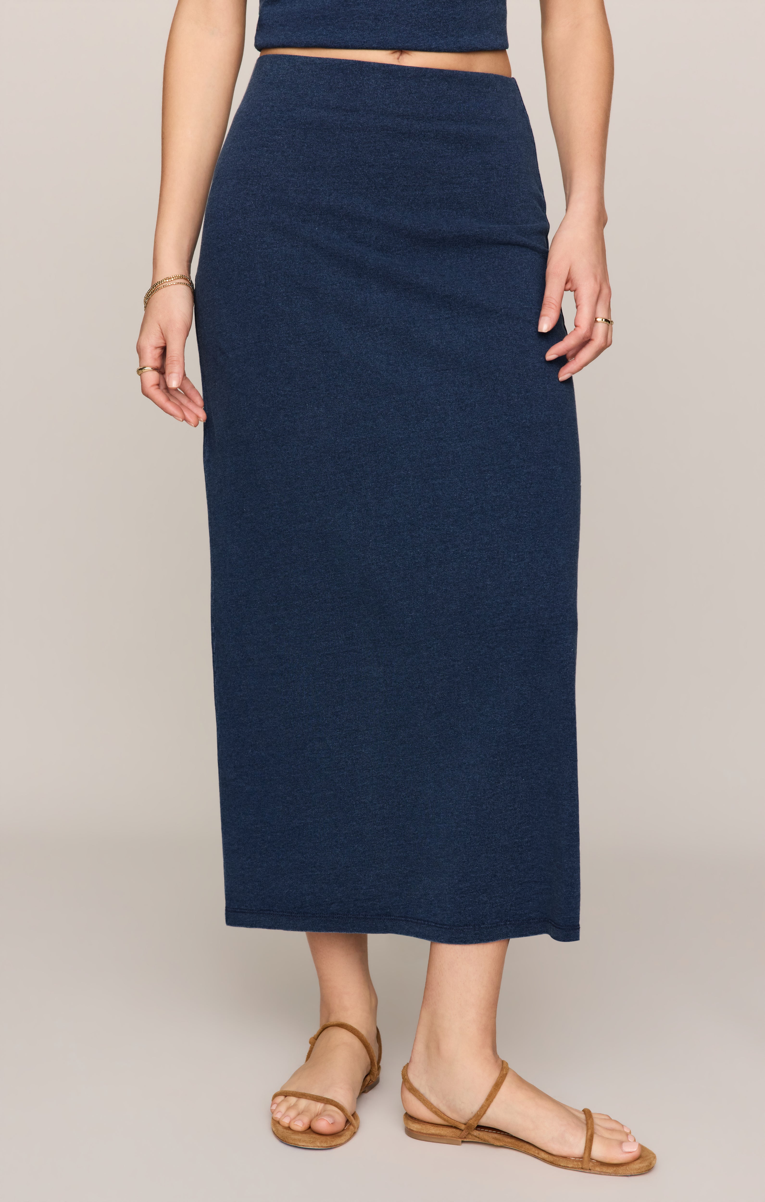 Ameri BLUR SCENERY SPIRAL SKIRT ブルー　M Charlie Skirt In Stonewash | CHANGE OF SCENERY – Change of Scenery
