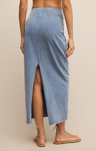 SkirtsGail Jersey Denim Midi Skirt Medium Indigo