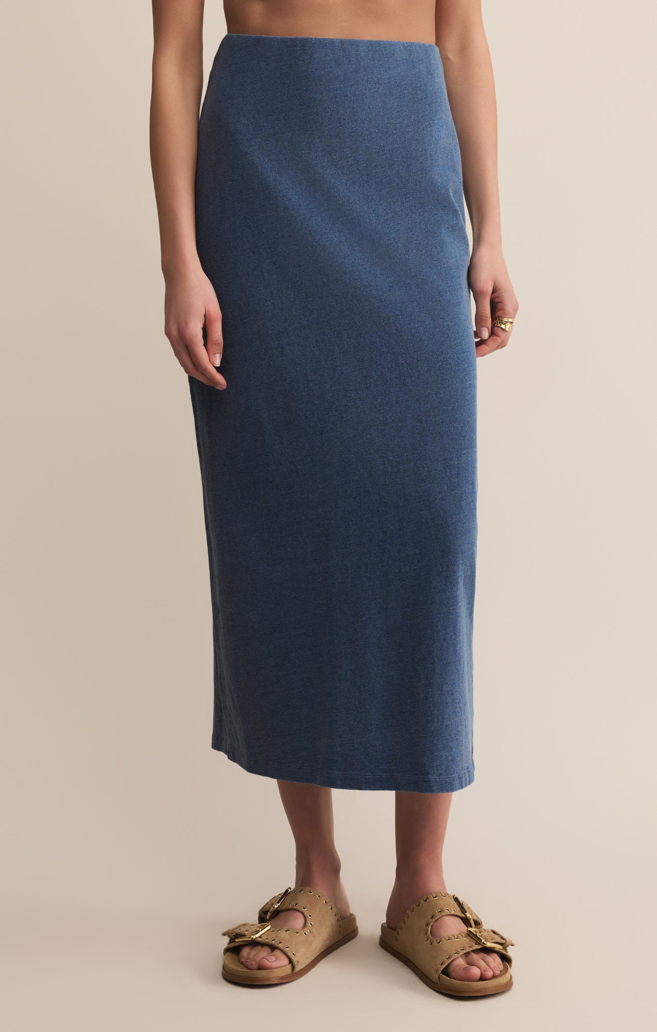 Gail Jersey Denim Midi Skirt – Z SUPPLY