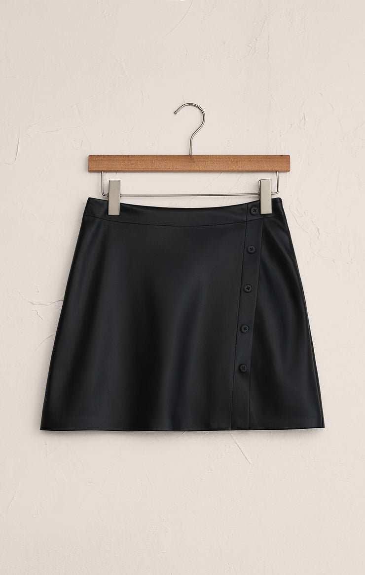 Skirts Allegra Faux Leather Mini Skirt Black