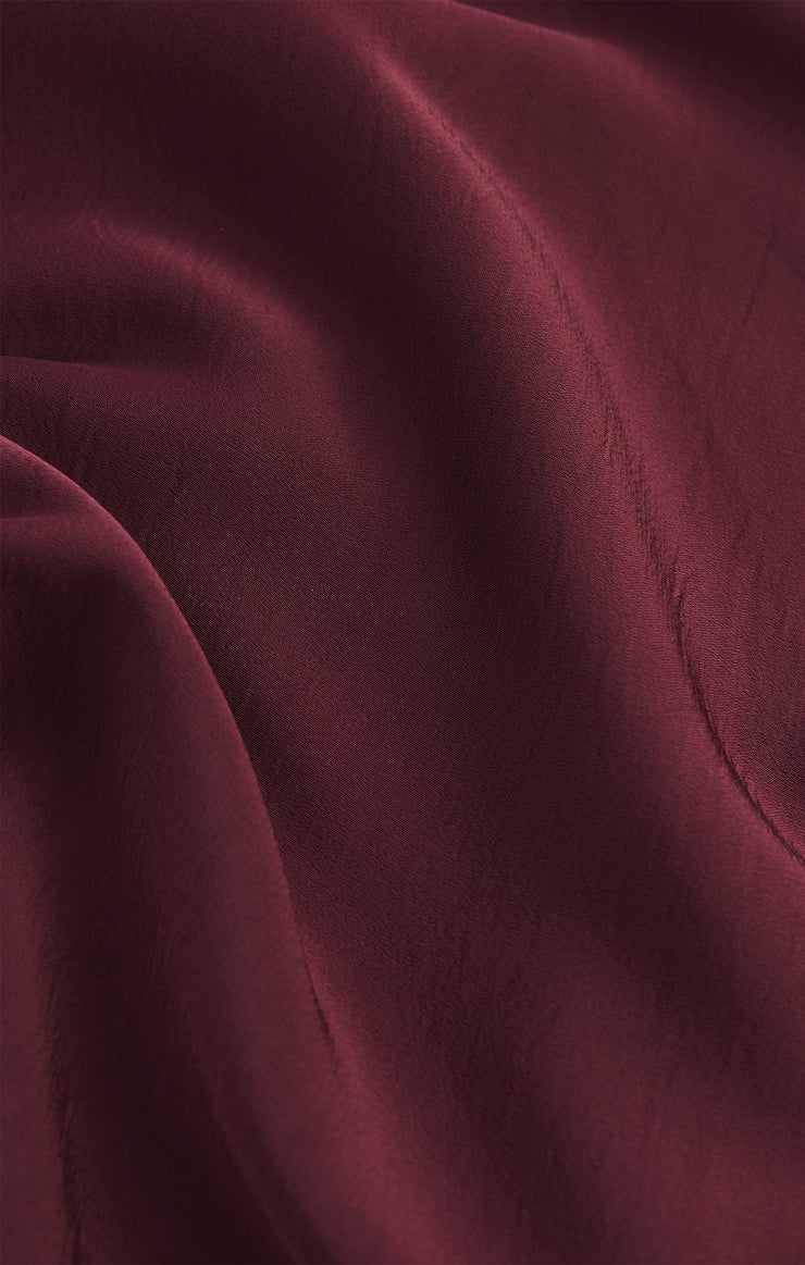 Skirts Chablis Satin Mini Skirt Merlot