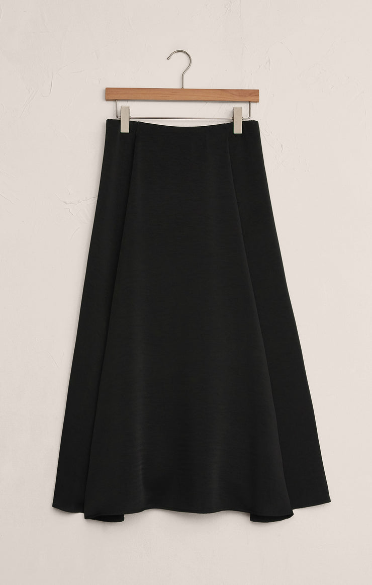 Skirts Northpointe Satin Midi Skirt Black