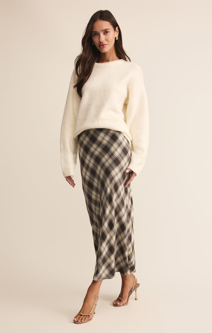 Skirts Europa Plaid Midi Skirt Europa Plaid Midi Skirt