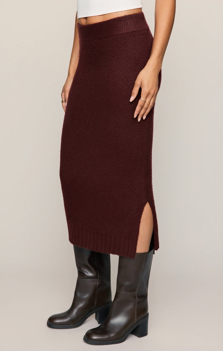 Skirts Shellie Sweater Skirt Merlot