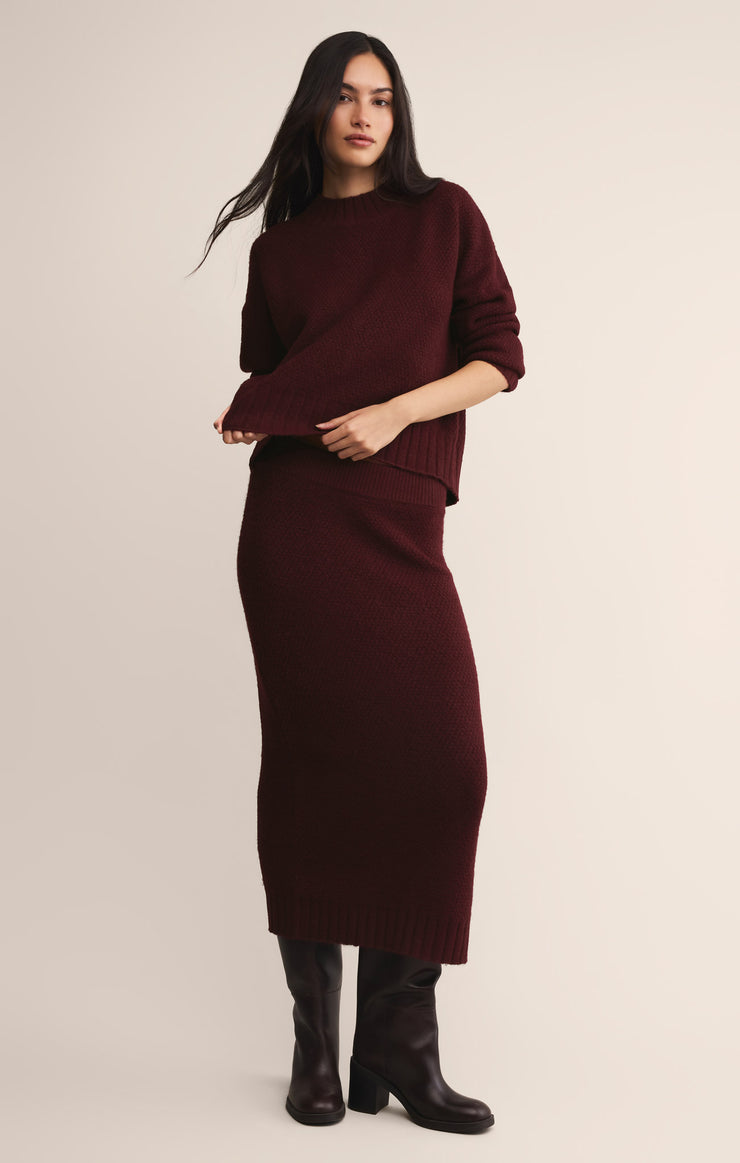Skirts Shellie Sweater Skirt Merlot