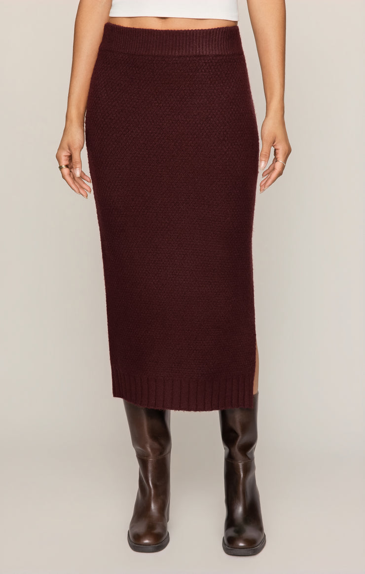 Skirts Shellie Sweater Skirt Merlot