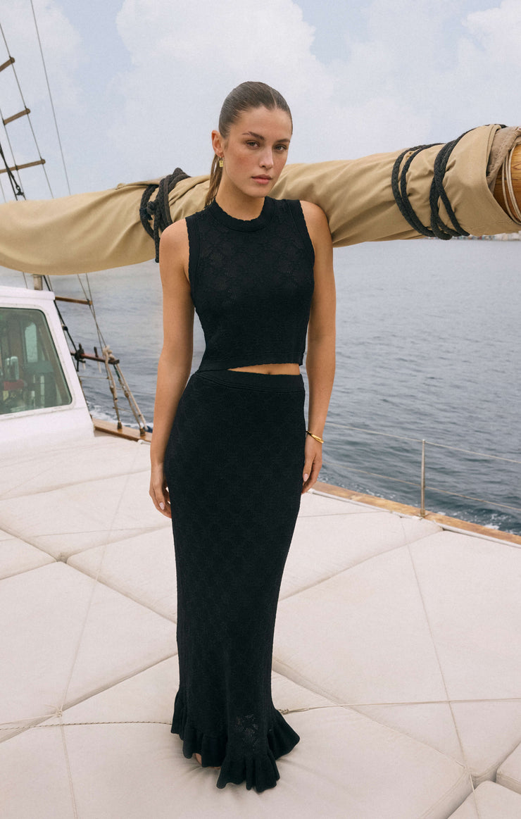 Skirts Ramona Jacquard Sweater Skirt Black