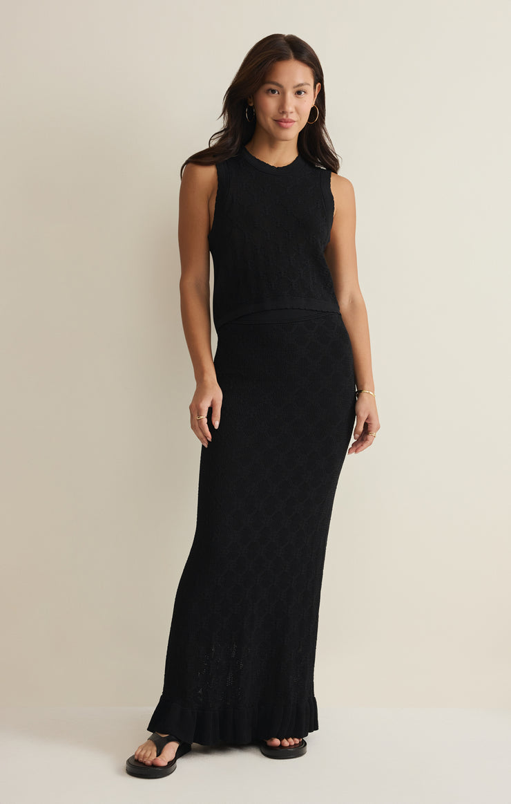 Skirts Ramona Jacquard Sweater Skirt Black