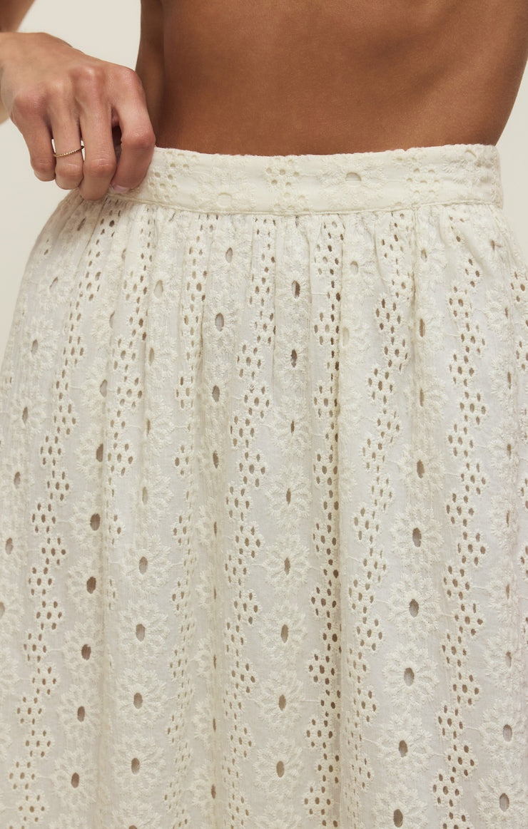 Skirts Bria Eyelet Skirt White