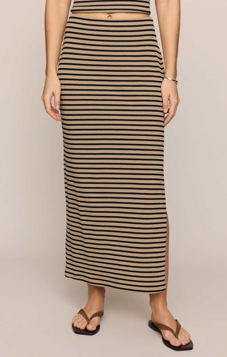 Skirts Ainslie Stripe Midi Skirt Putty
