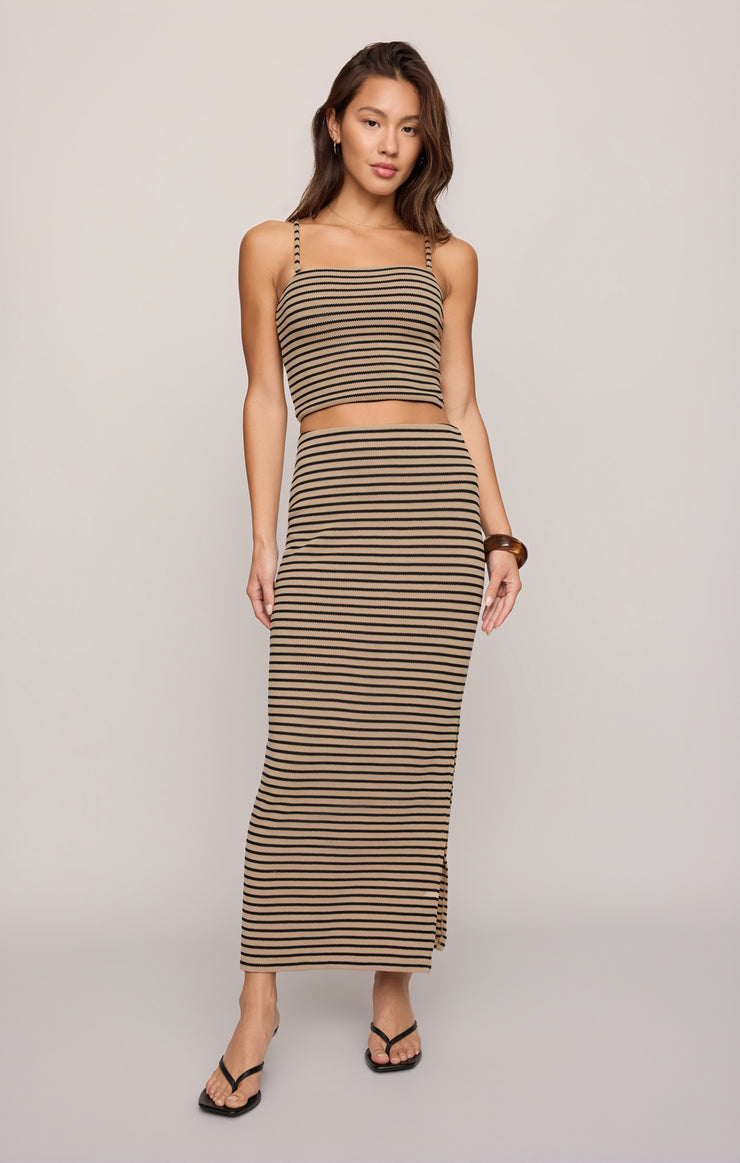 Skirts Ainslie Stripe Midi Skirt Putty