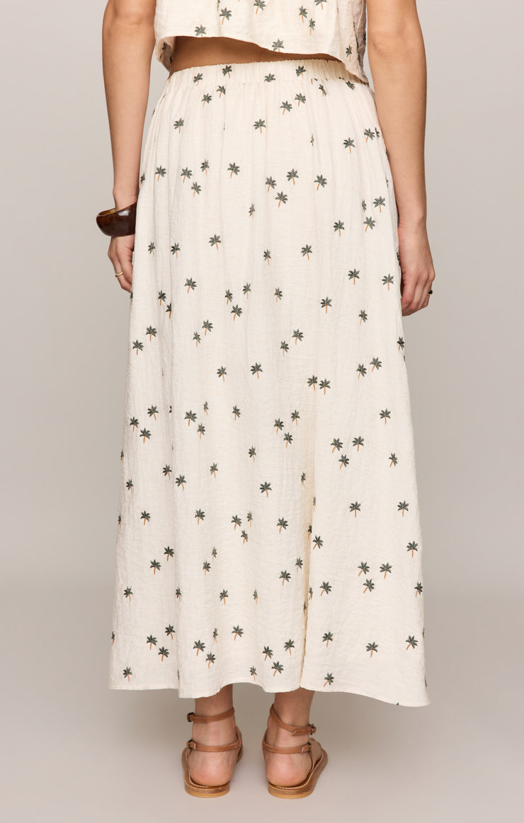 Skirts Palm Linen Midi Skirt Cloud