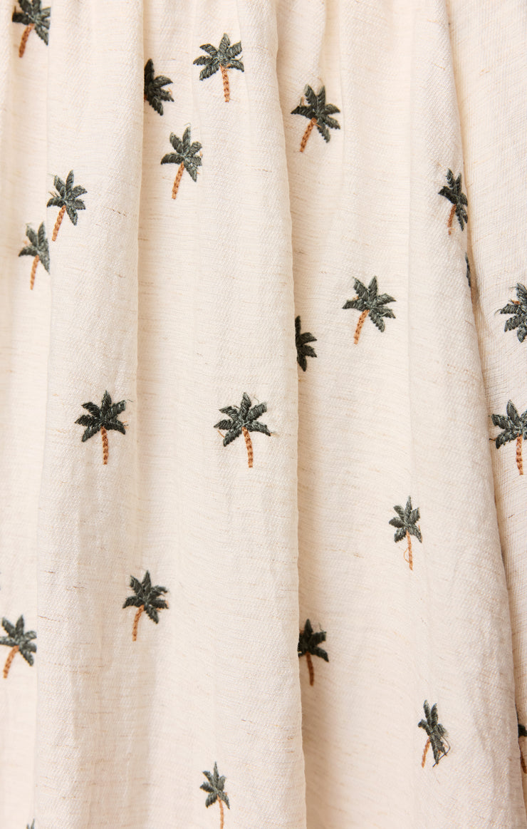 Skirts Palm Linen Midi Skirt Cloud