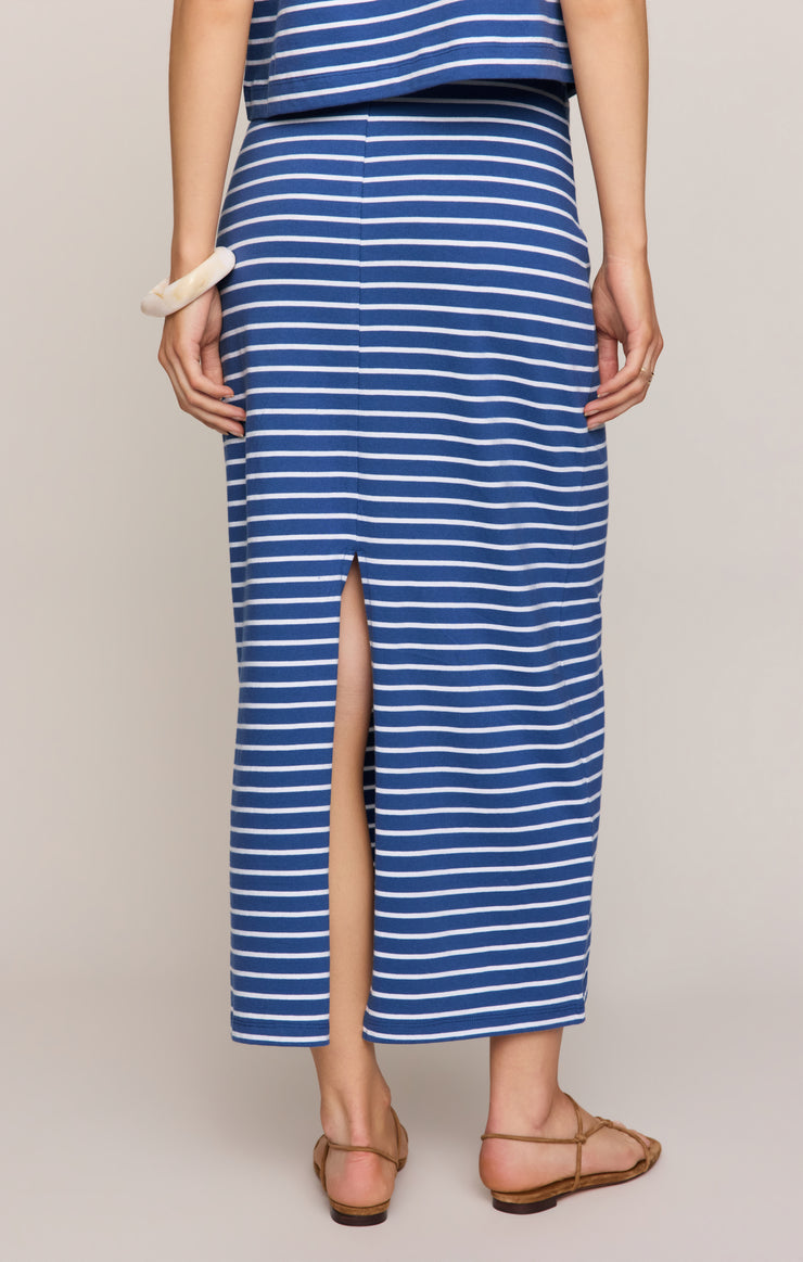 Skirts Gail Stripe Midi Skirt True Navy