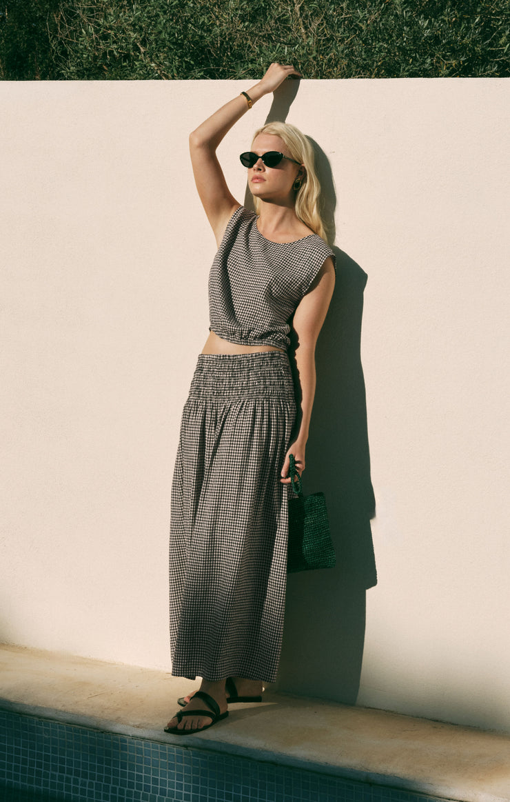 Skirts Brooke Gingham Maxi Skirt Black