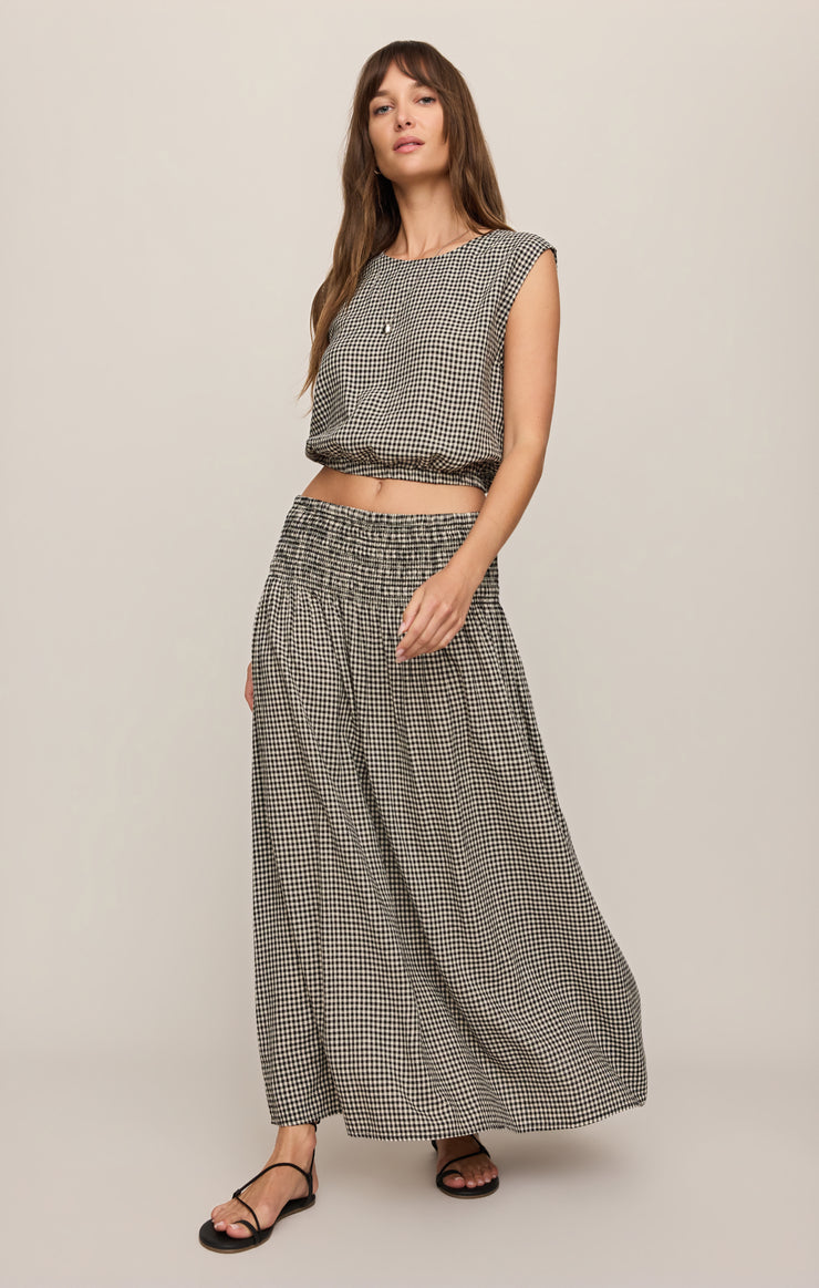 Skirts Brooke Gingham Maxi Skirt Black