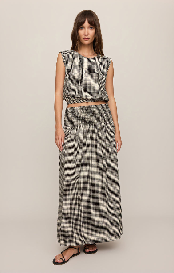 Brooke Gingham Maxi Skirt