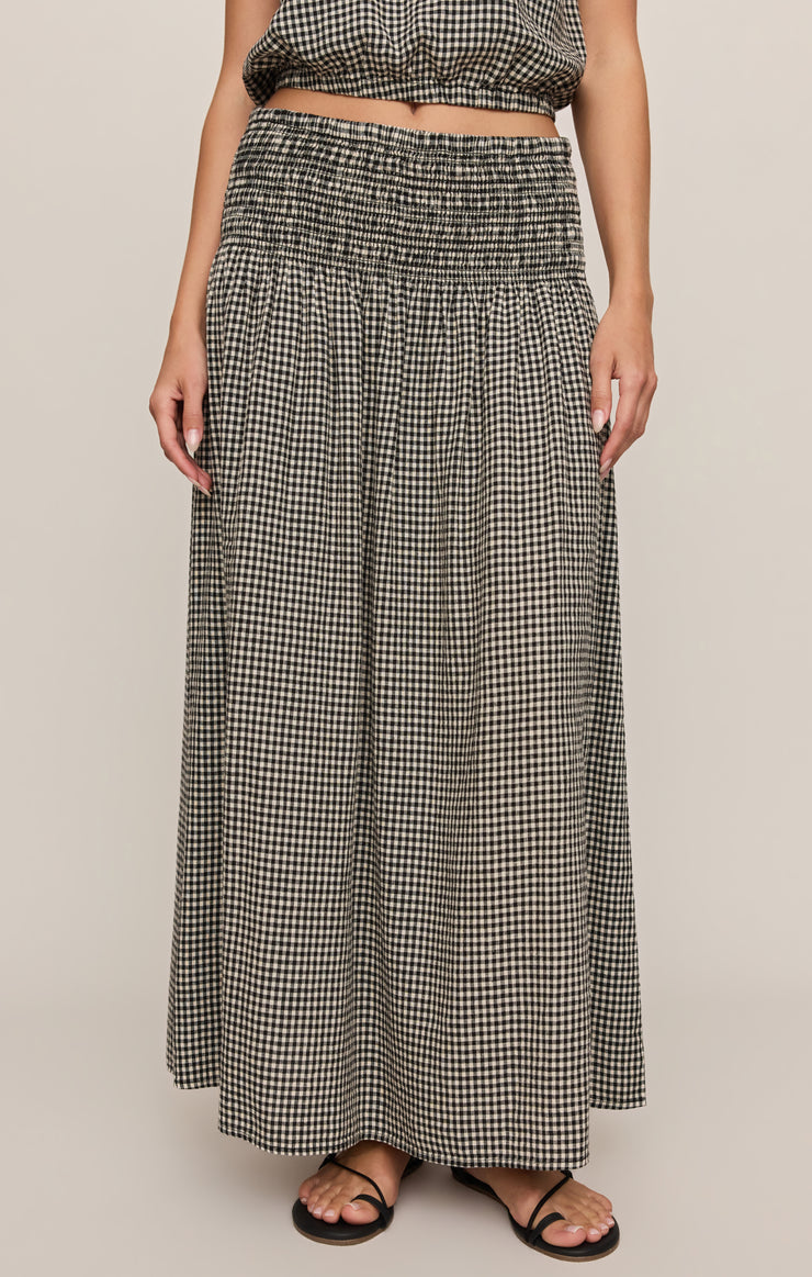 Skirts Brooke Gingham Maxi Skirt Black