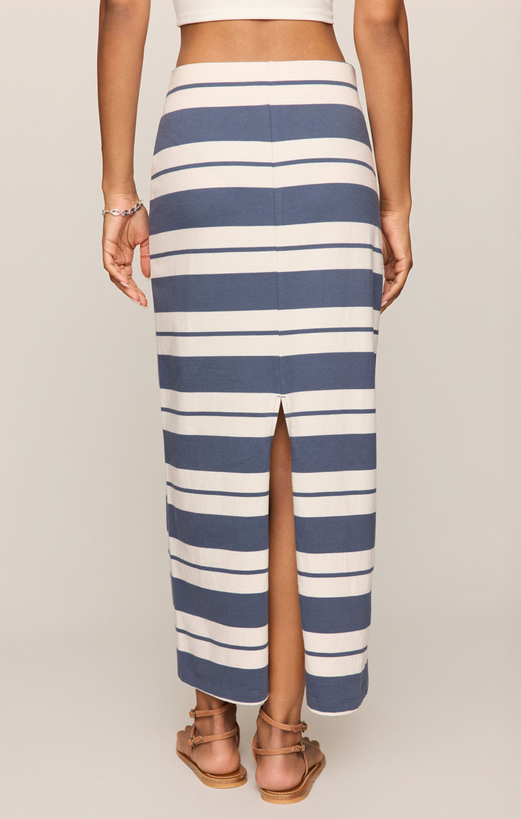 Skirts Gail Striped Midi Skirt Vintage Indigo
