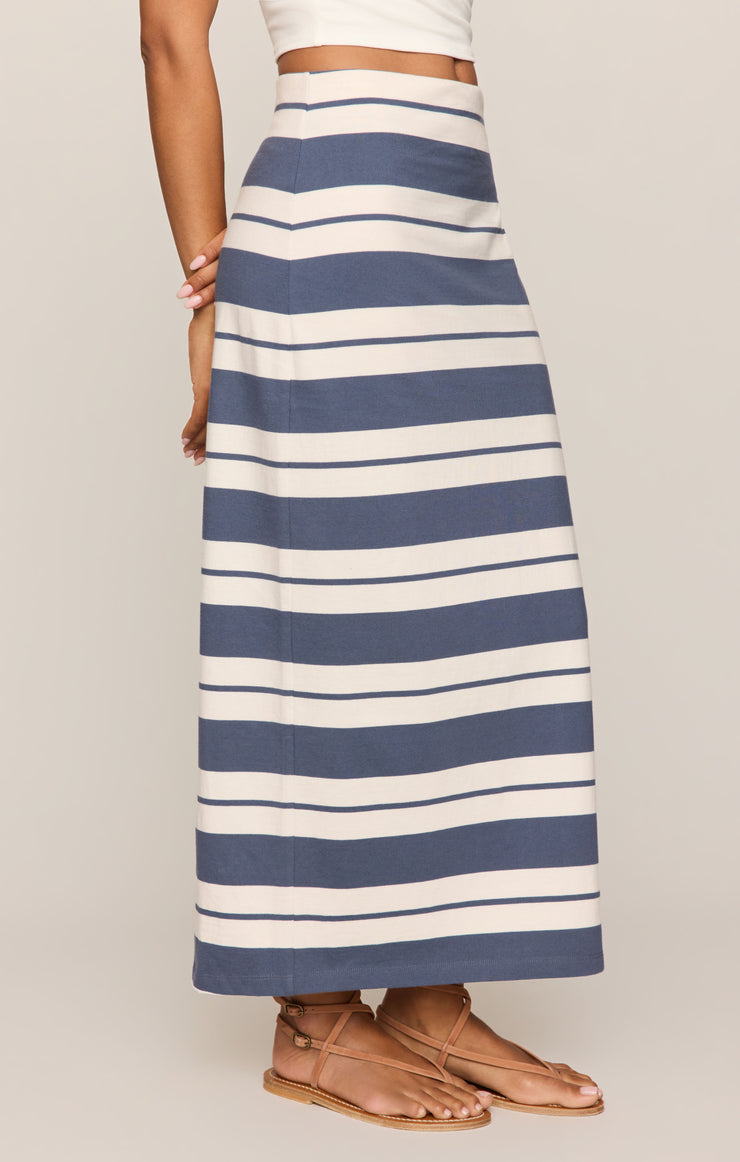 Skirts Gail Striped Midi Skirt Vintage Indigo